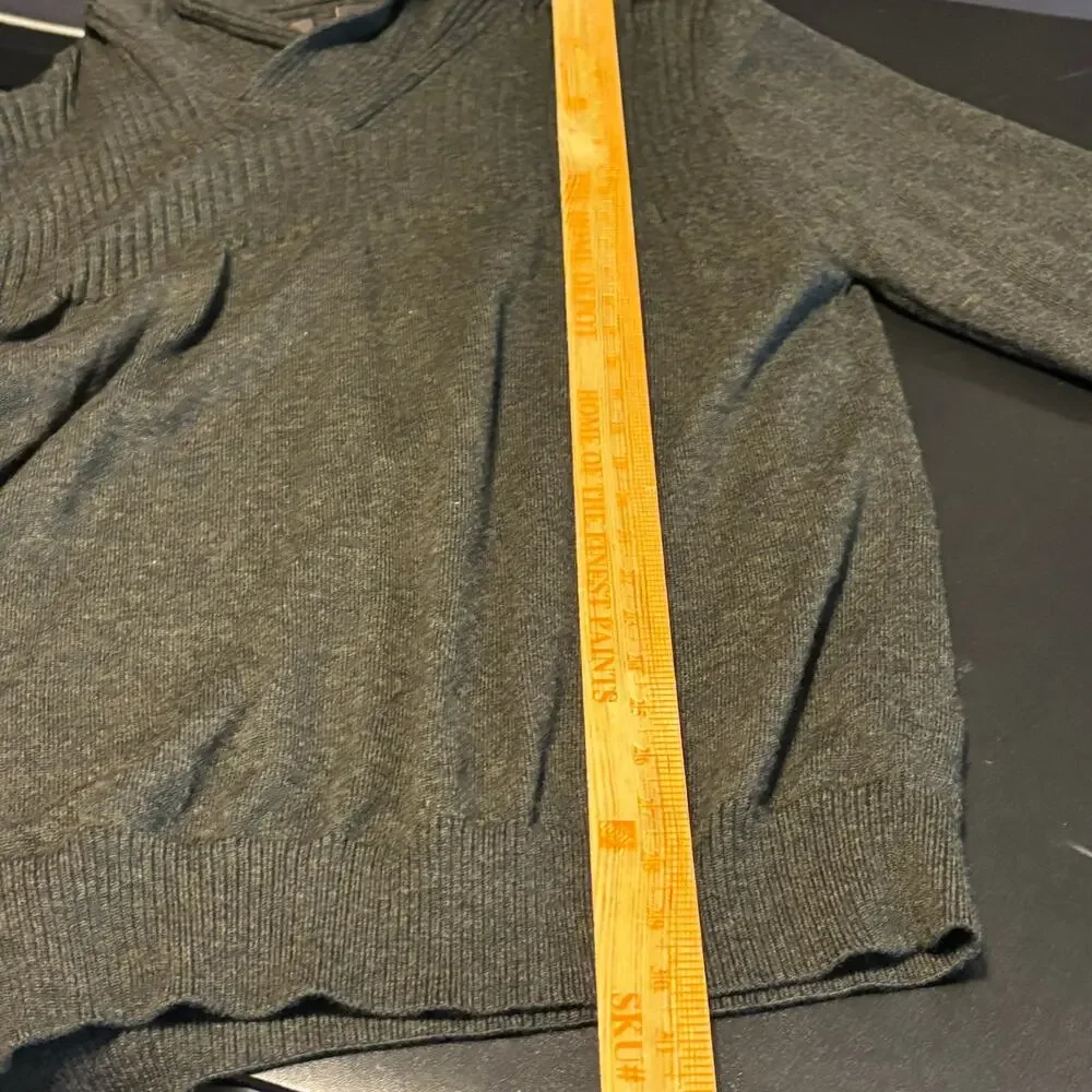 Rodd & Gunn Pure New Wool Extra Fine Merino European Yarn Green Cowl Neck 2XL